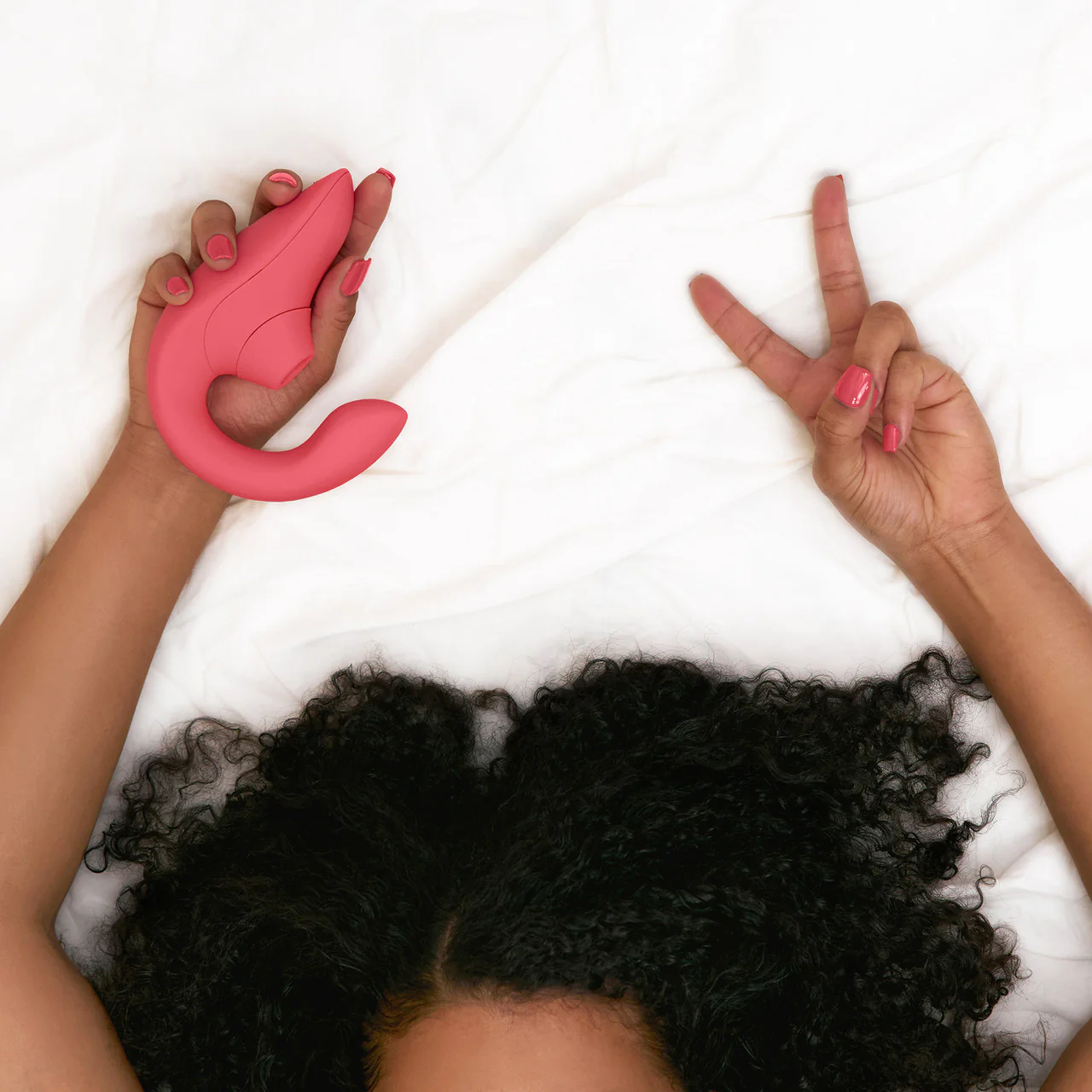 Womanizer Blend Dual Stimulation Vibrator Featuring Pleasure Air Technology - Vibrant Rose - Image 16