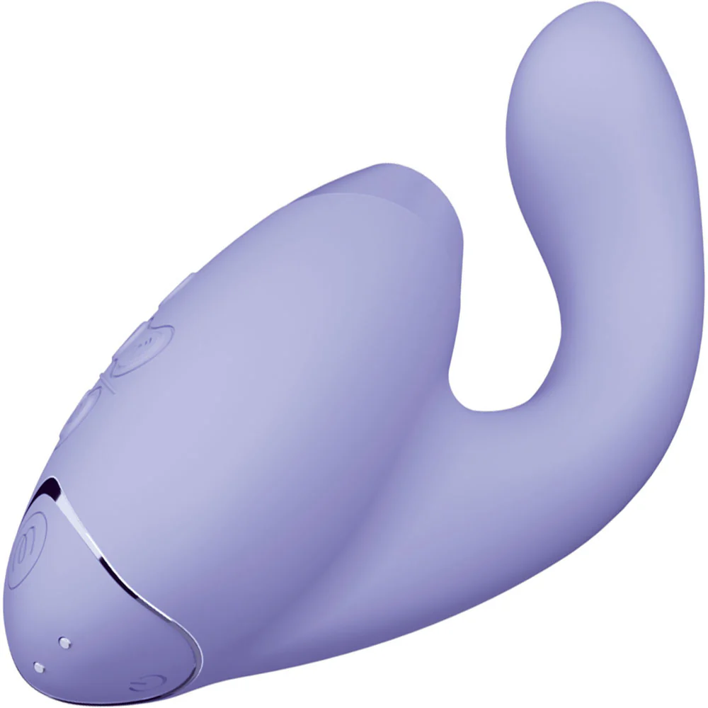 Womanizer DUO 2 Silicone Pleasure Air Clitoral & G-Spot Stimulator - Lilac - Image 3