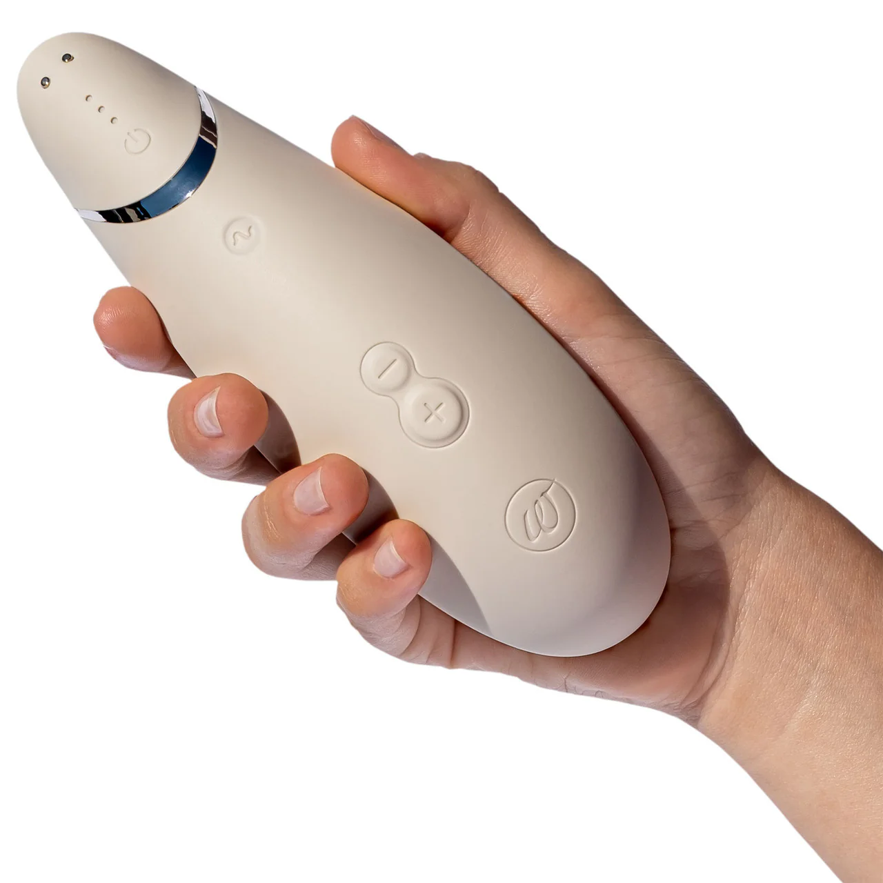 Womanizer Premium 2 Pleasure Air Clitoral Stimulator - Warm Grey - Image 7