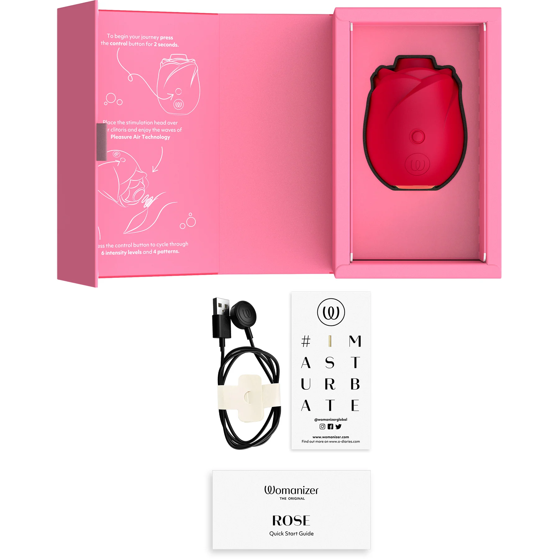 Womanizer Rose Pleasure Air Clitoral Stimulator - Image 14