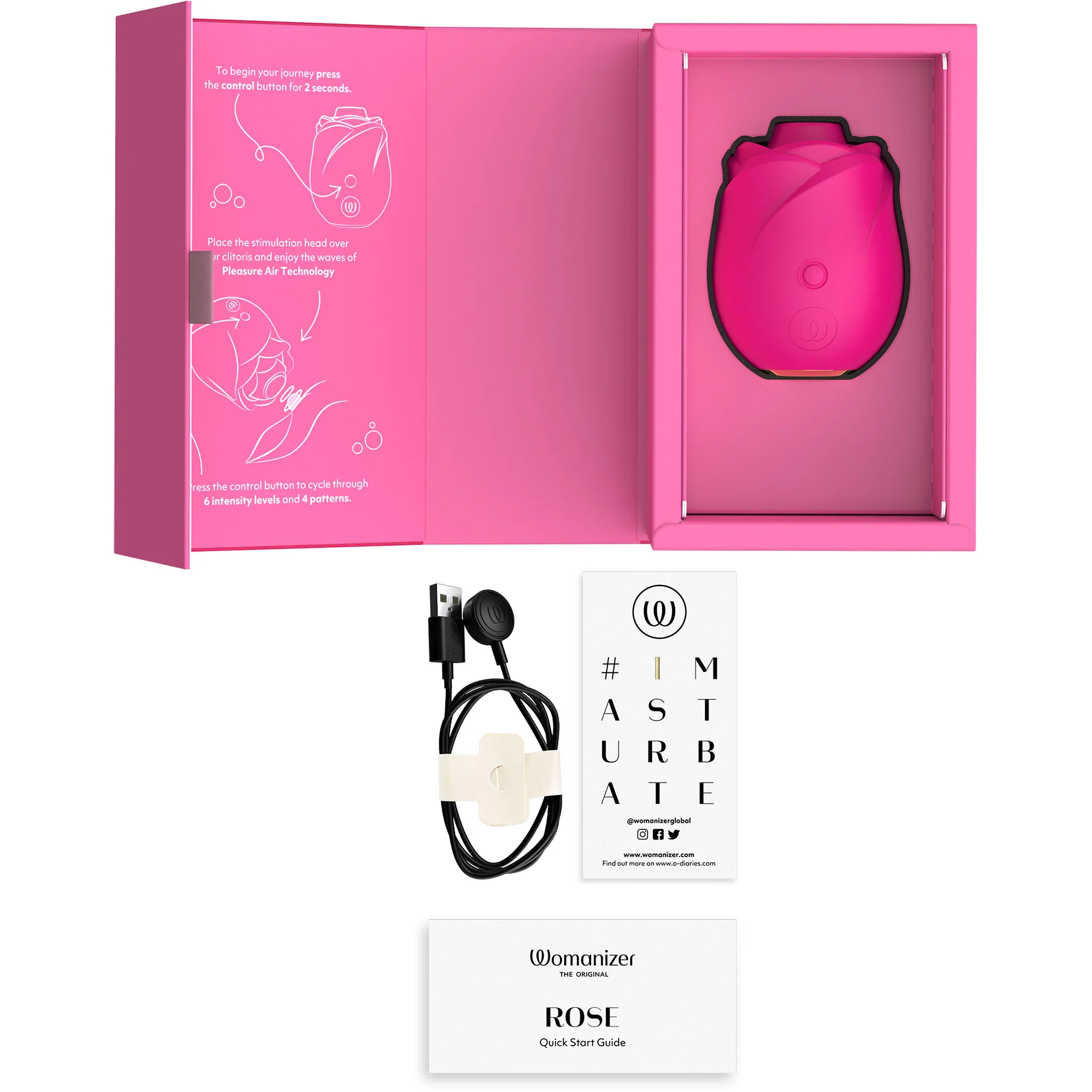 Womanizer Rose Pleasure Air Clitoral Stimulator - Image 31