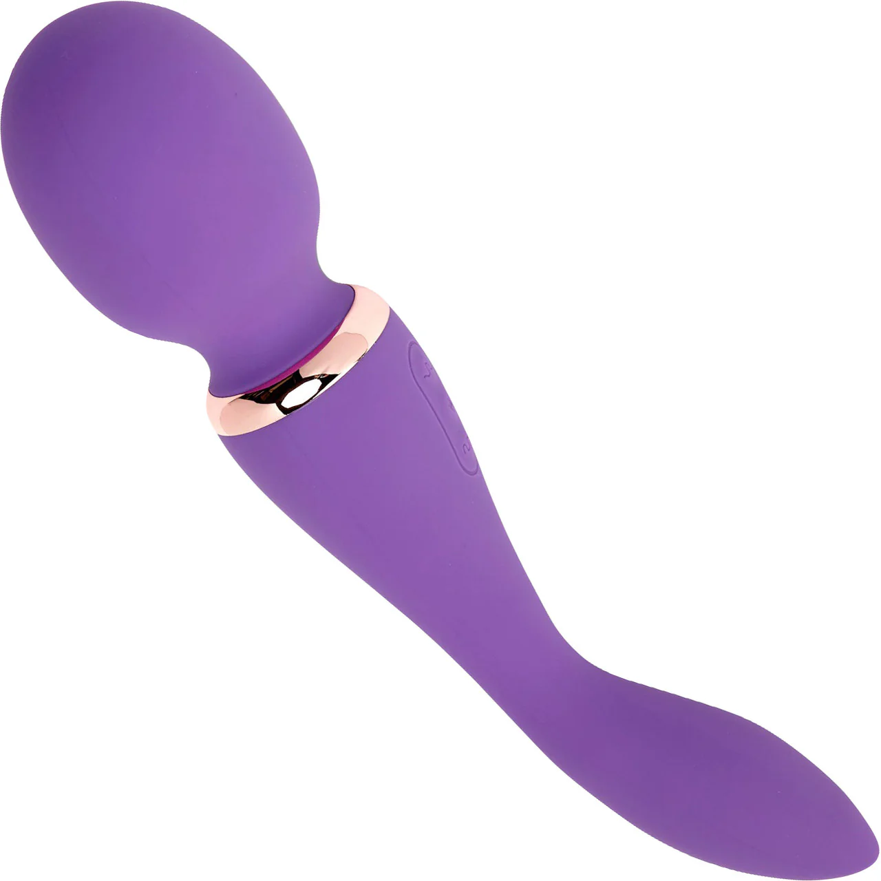XLR8 Alluvion Silicone Rechargeable Double Ended Wand Massager By Nu Sensuelle - Purple - Image 4