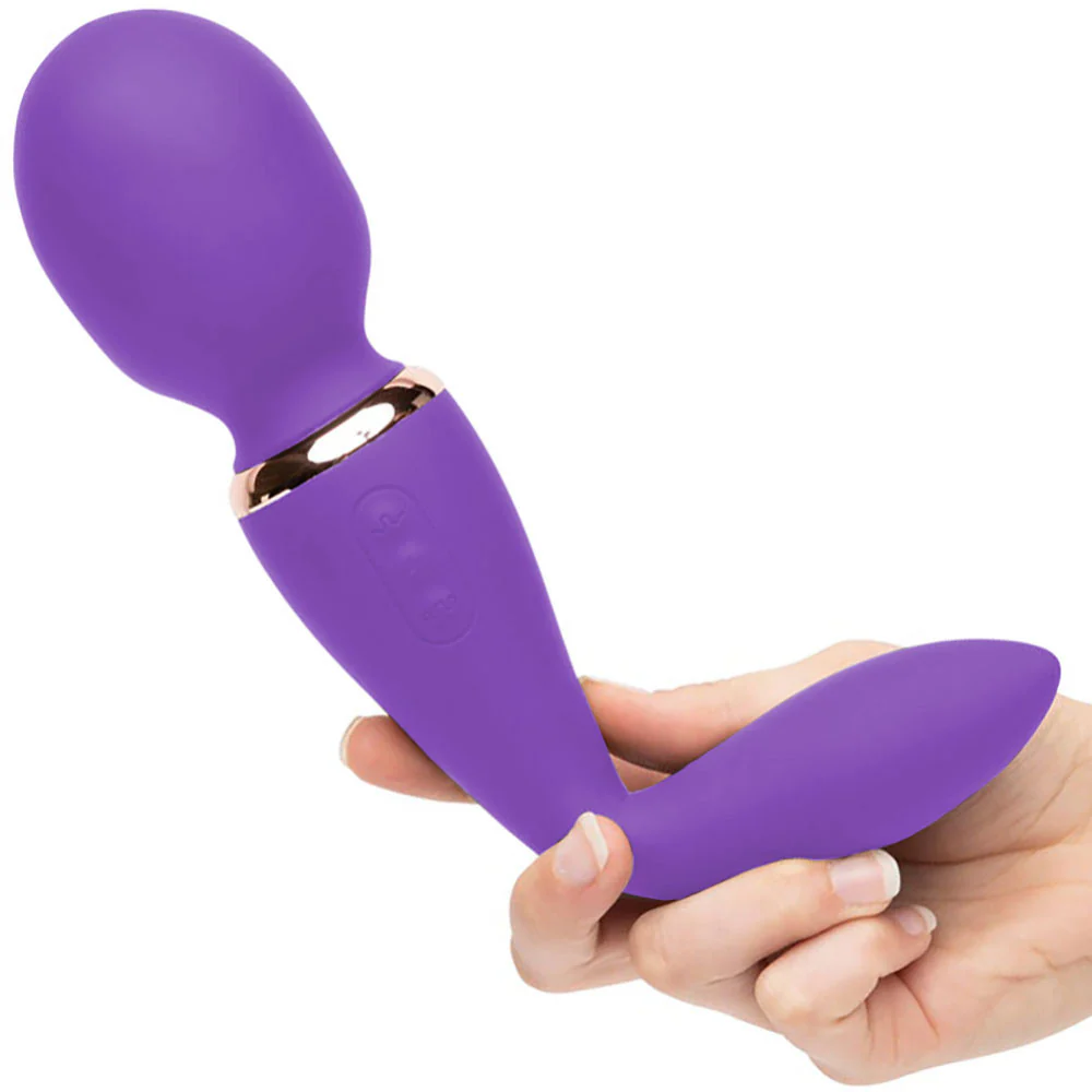 XLR8 Alluvion Silicone Rechargeable Double Ended Wand Massager By Nu Sensuelle - Purple - Image 5