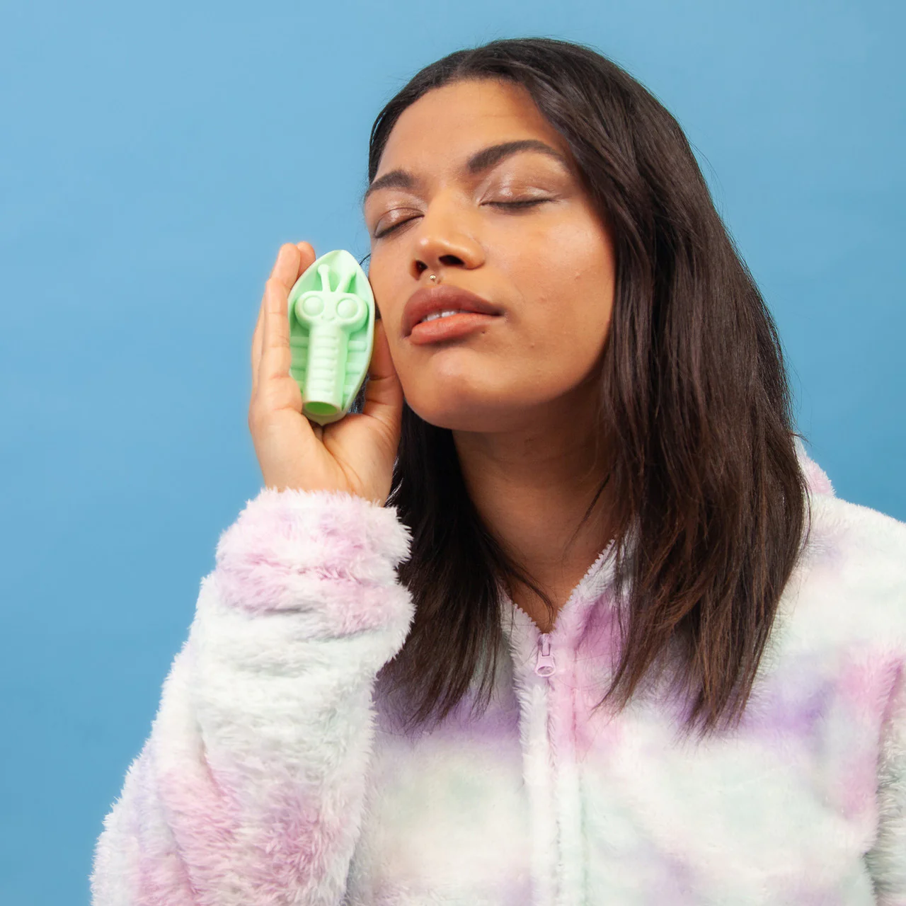 Zeep Silicone Rechargeable Waterproof Vibrator By Cute Little Fuckers - Mint Green - Image 5