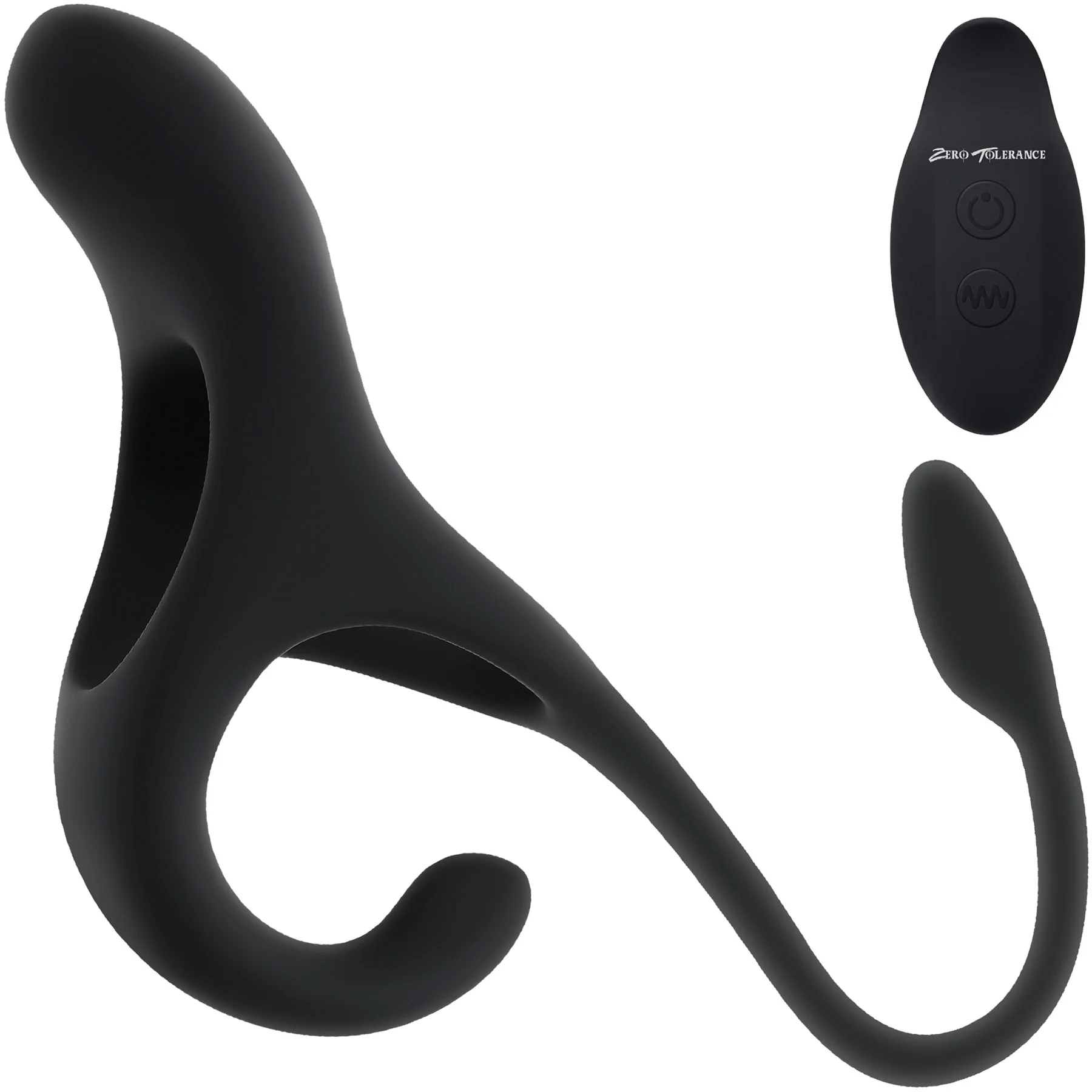 Zero Tolerance All The Bases Vibrating Cock Ring & Anal Plug With Remote