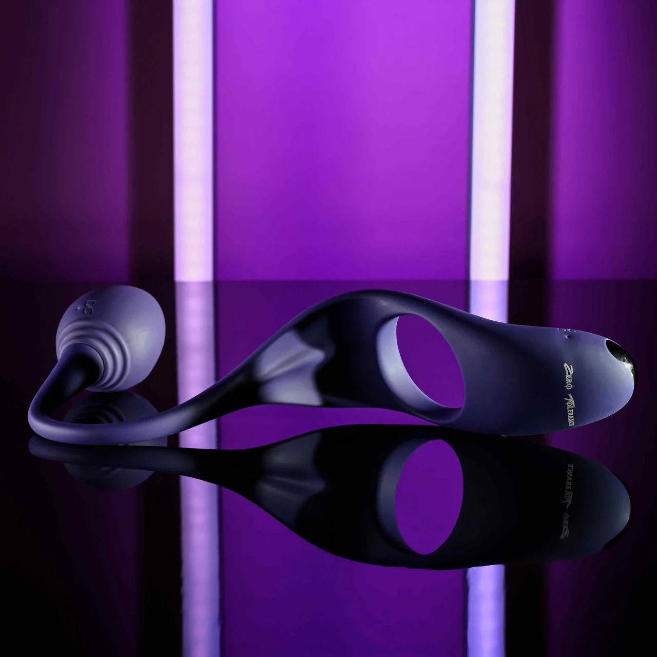 Zero Tolerance Tip To Tail Rechargeable Waterproof Silicone Vibrating Cock Ring & Anal Plug - Purple - Image 15