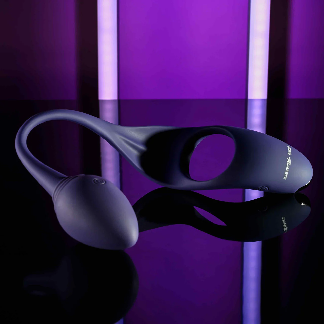 Zero Tolerance Tip To Tail Rechargeable Waterproof Silicone Vibrating Cock Ring & Anal Plug - Purple - Image 8